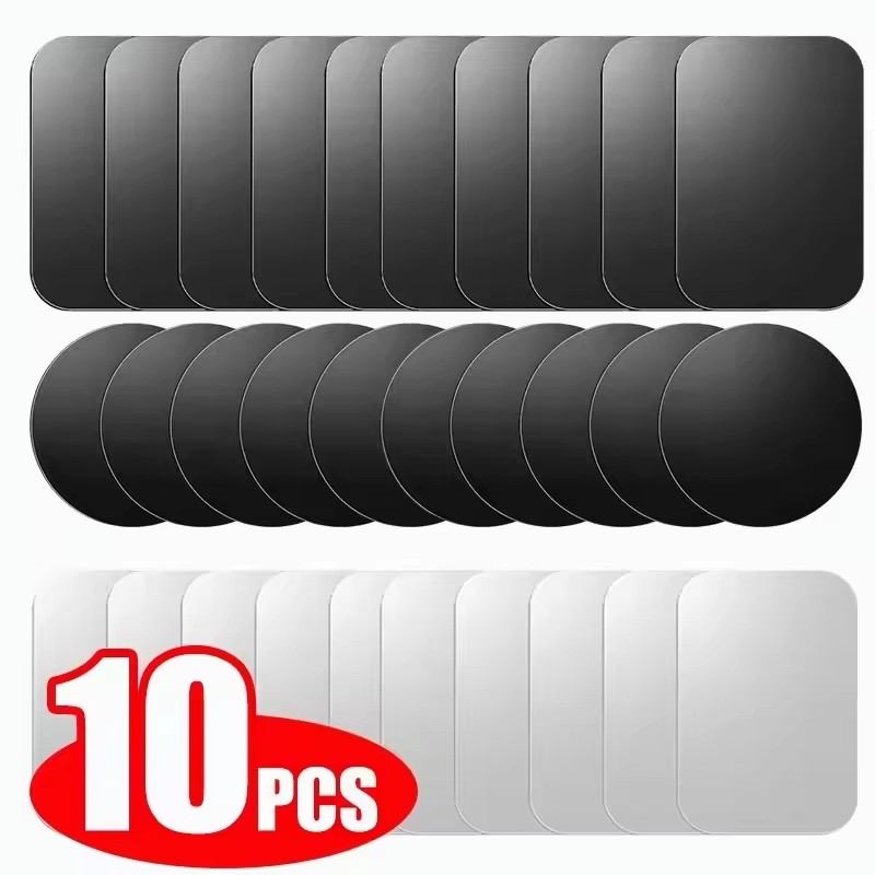 Tablet Car Accessories - 5/10 個磁気金属プレートディスク自動車電話ホルダーステッカー磁気パッチステッカータブレット携帯電話車スタンドマウント用