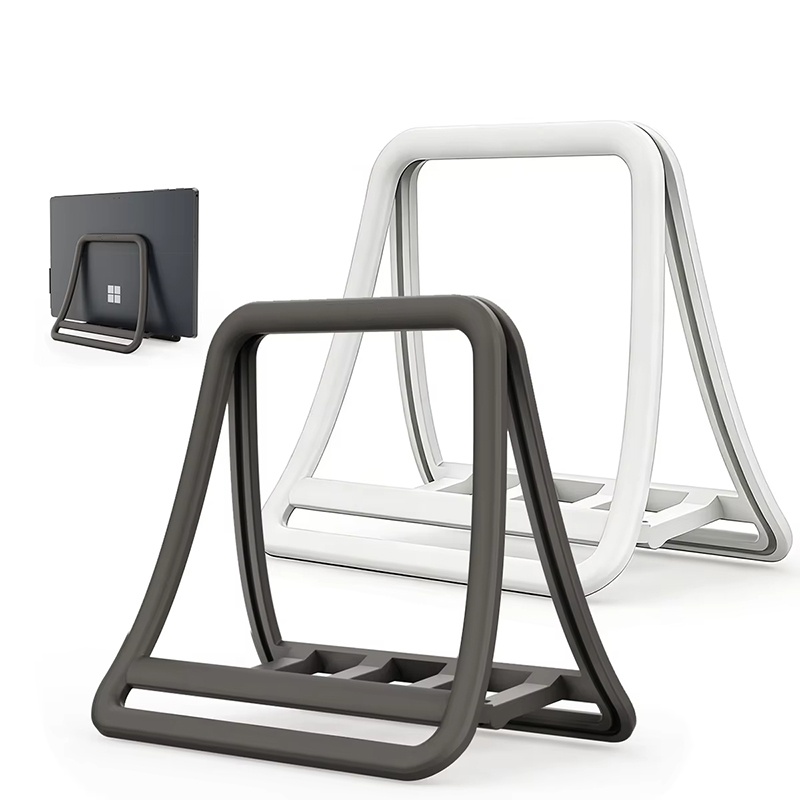 Dell Tablet Accessories - 垂直ラップトップスタンド折りたたみ式デスクトップタブレットホルダーラップトップベースノートブックドック Macbook Air Pro iPad Lenovo