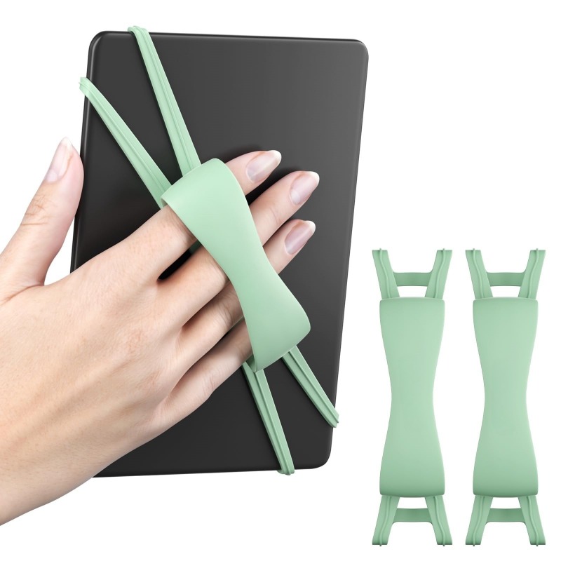 Tablet Reading Accessories - コンフォートグリップタブレットハンドストラップポータブルベッドリーディングバンドユニバーサルアクセサリー4.7-8インチKindleおよびミニタブレット用1個