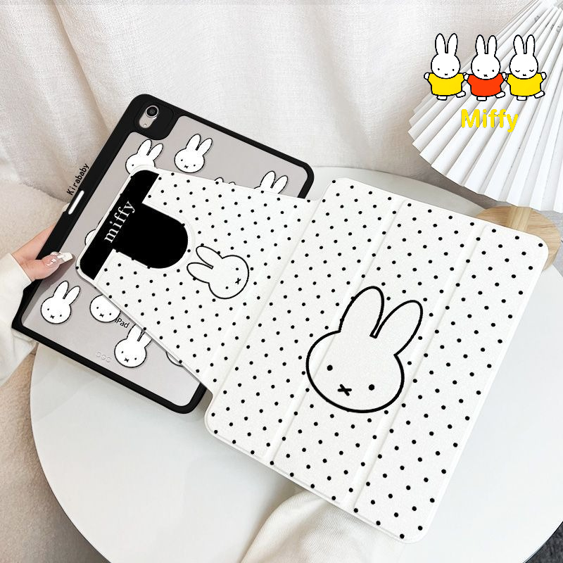 Fire Tablet Accessories - かわいいミッフィータブレットケース 720付き ° 回転式 iPad 2026