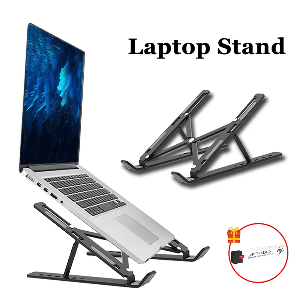 Tablet Reading Accessories - ラップトップスタンドポータブル折りたたみ式ノートブックブラケット調整可能なコンピュータモニターホルダー Macbook Air iPad タブレット用ベースアクセサリー
