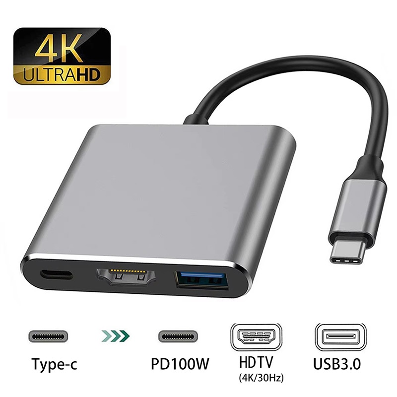 Hdmi Adapter Tablet - USB-C to HDMI対応 3in1ケーブルコンバーター USB 3.0