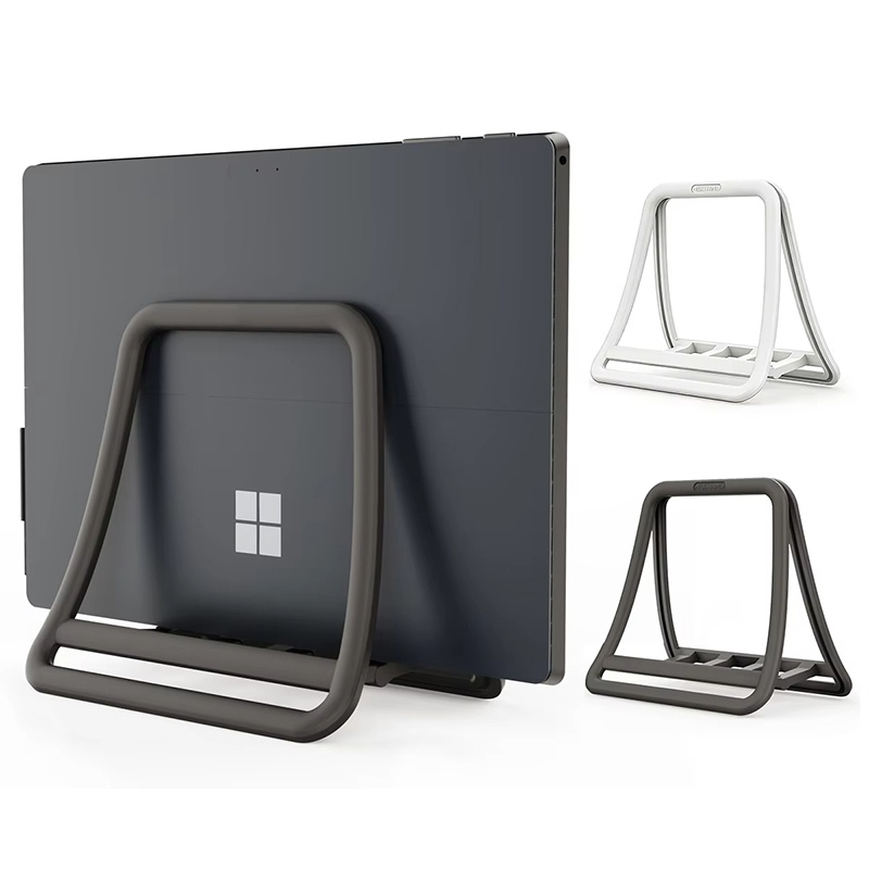 Dell Tablet Accessories - ユニバーサル垂直ラップトップスタンドラップトップデスクトップホルダー折りたたみ式タブレットブラケットMacbook Air Pro iPad Lenovo Dellノートブックドック用