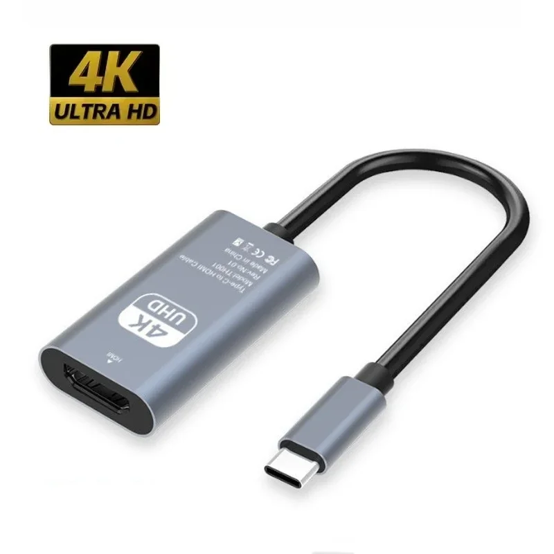 Hdmi Adapter Tablet - タイプCからHDへの4Kアダプター、USB 3.1オスからHDTVメスへのコンバーター、ラップトップ、タブレット、TV、Macbook用のケーブル
