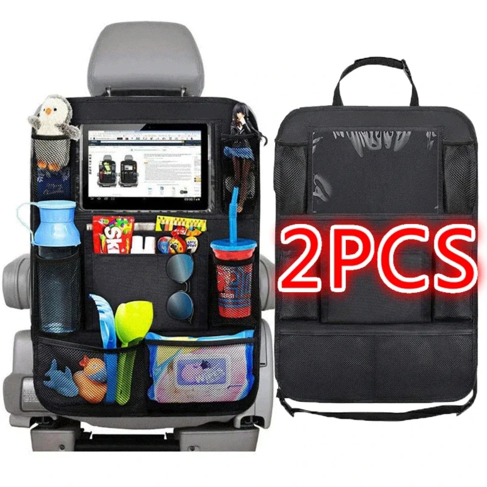 Pen Tablet Accessories - カーシートバックオーガナイザー 9 収納ポケット タッチスクリーンタブレットホルダープロテクター付き 子供用 カーアクセサリー