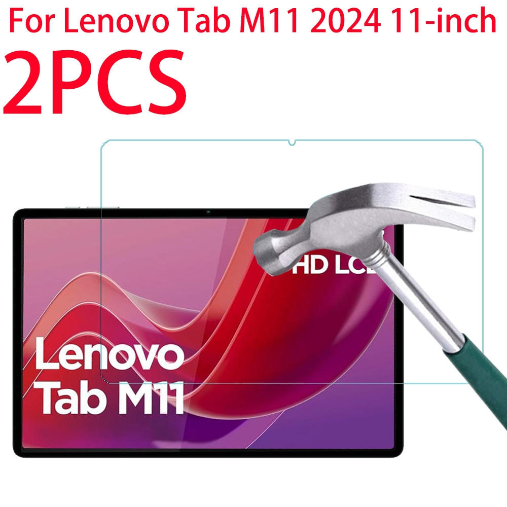 Lenovo Tablet M11 Accessories - 2 個 HD スクラッチプルーフスクリーンプロテクター強化ガラス Lenovo タブ
