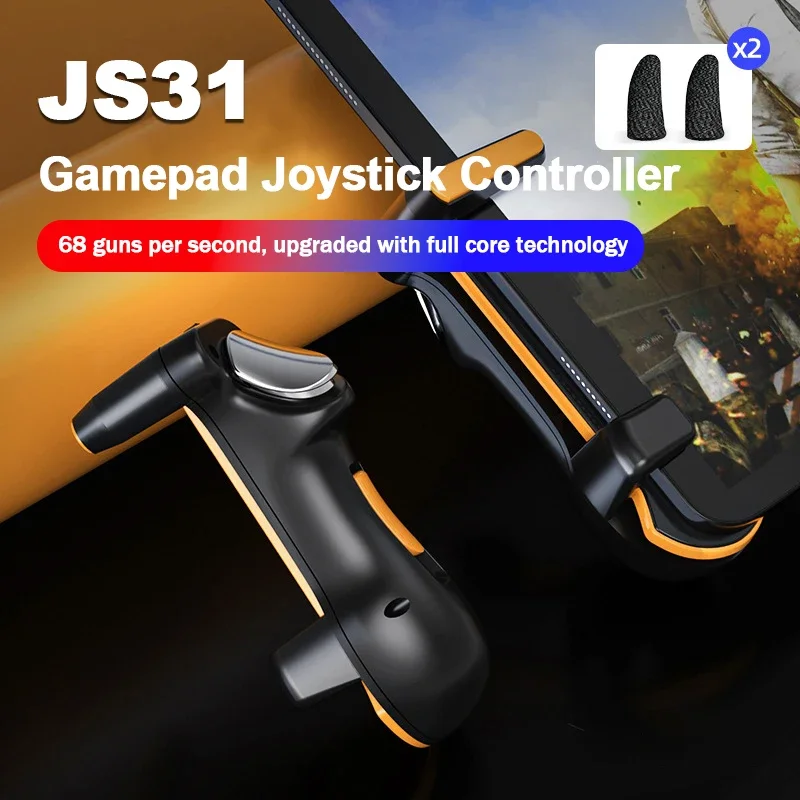 Fire Tablet Accessories - IPad,js31,ジョイスティック,4本指,l1r1,fire,射撃,ゲームアクセサリー用のゲームトリガーハンドル