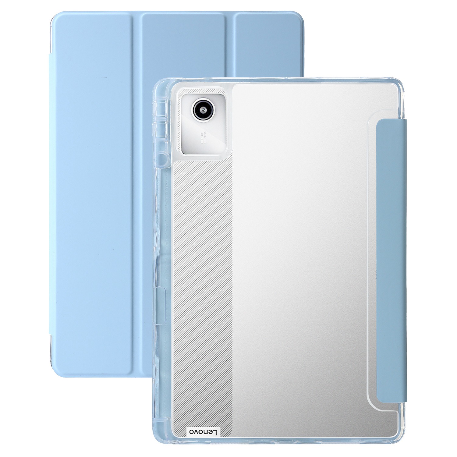 Lenovo Tablet M11 Accessories - Lenovo Tab M11 Xiaoxin Pad 2024用ペンシルホルダーケース、半透明背面ソフト保護ケース、Tab