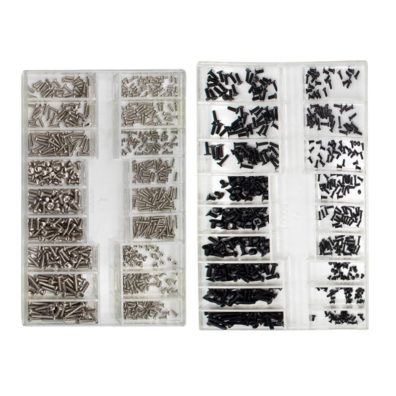 Tablet Accessories Set - （YY）2025 1セット時計ネジボックス18種類ネジキットミニフラットヘッドネジ、ノートパソコン、携帯電話、タブレット、カメラレンズ修理用アクセサリー