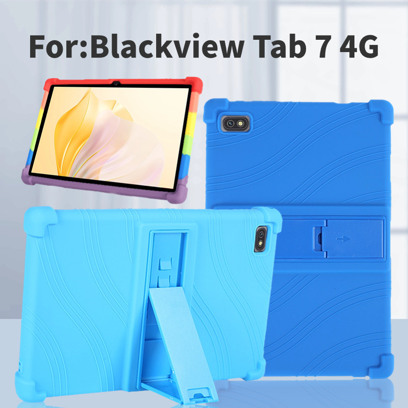 Blackview Tablet Accessories - ブラックビュータブレット用シリコンスタンドカバー、子供用カバー、タブ7プロ、4g、10.1