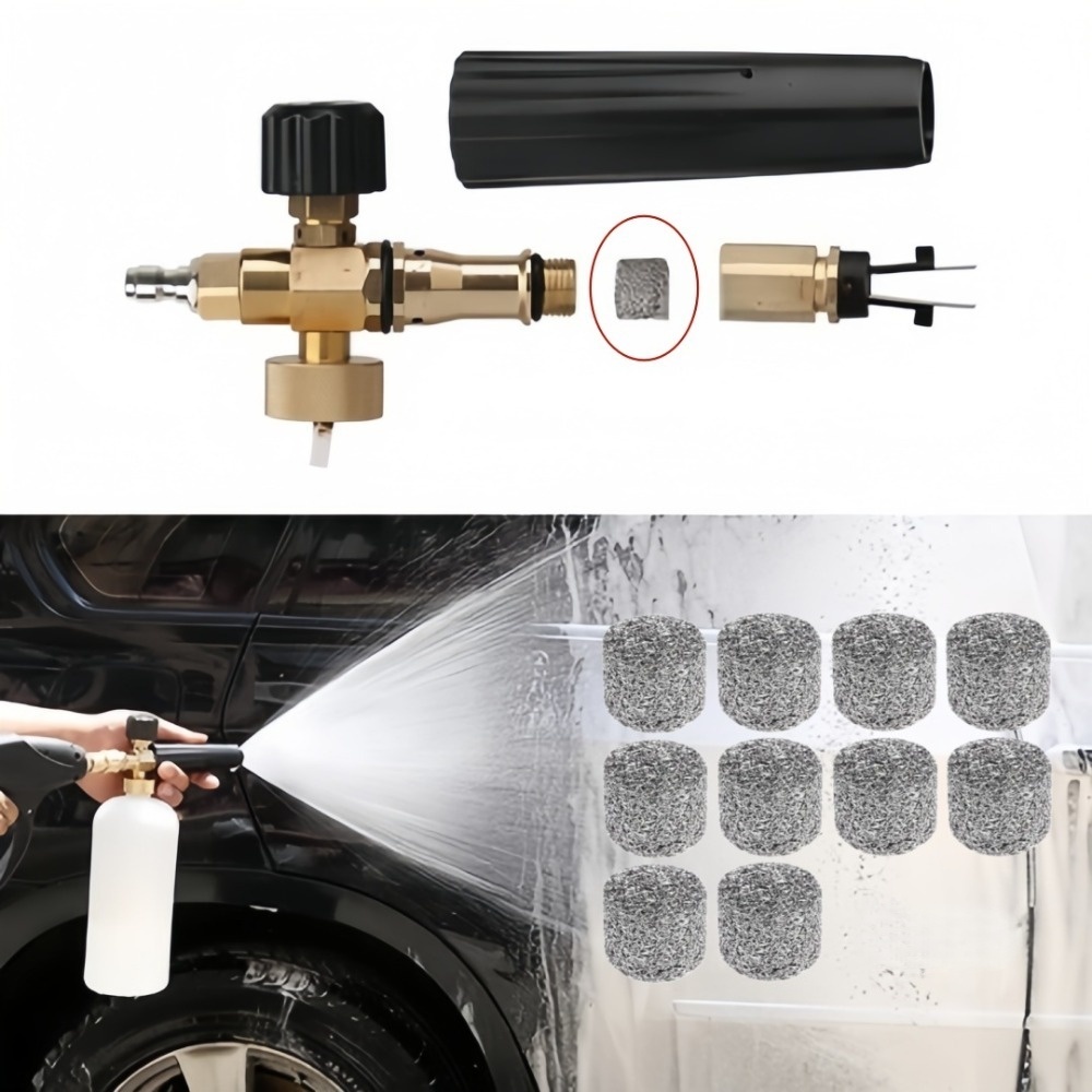 Tablet Car Accessories - 6個入り洗車用高密度フォームキャノンランスステンレスメッシュフィルタータブレット3.7gフォーミングメーカーアクセサリー交換用