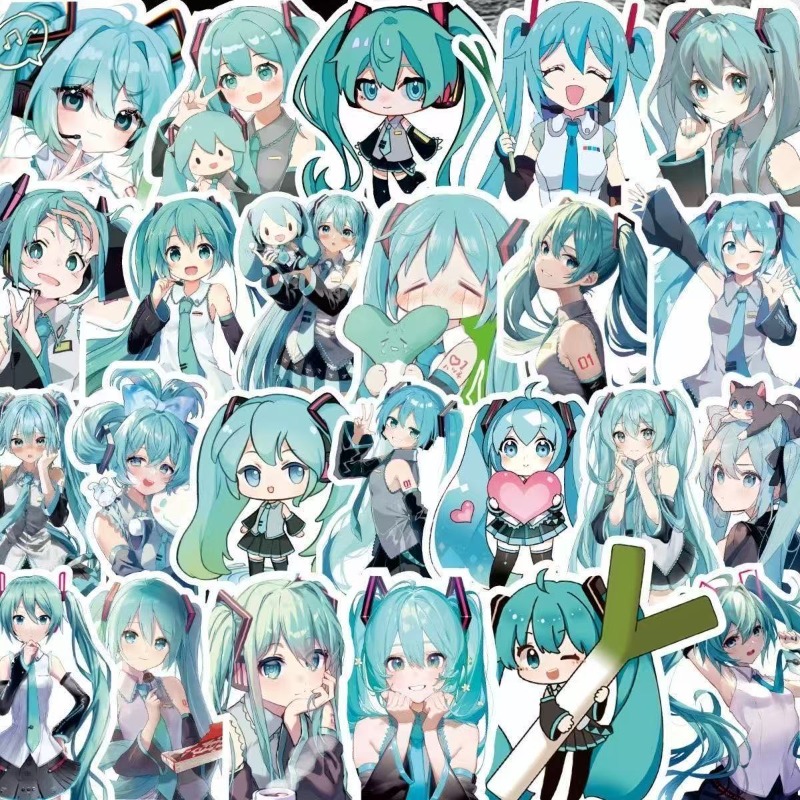 200枚入り 初音ミク アニメ漫画 防水ステッカー ノートパ - Tablet Accessories Set のレビューと価格