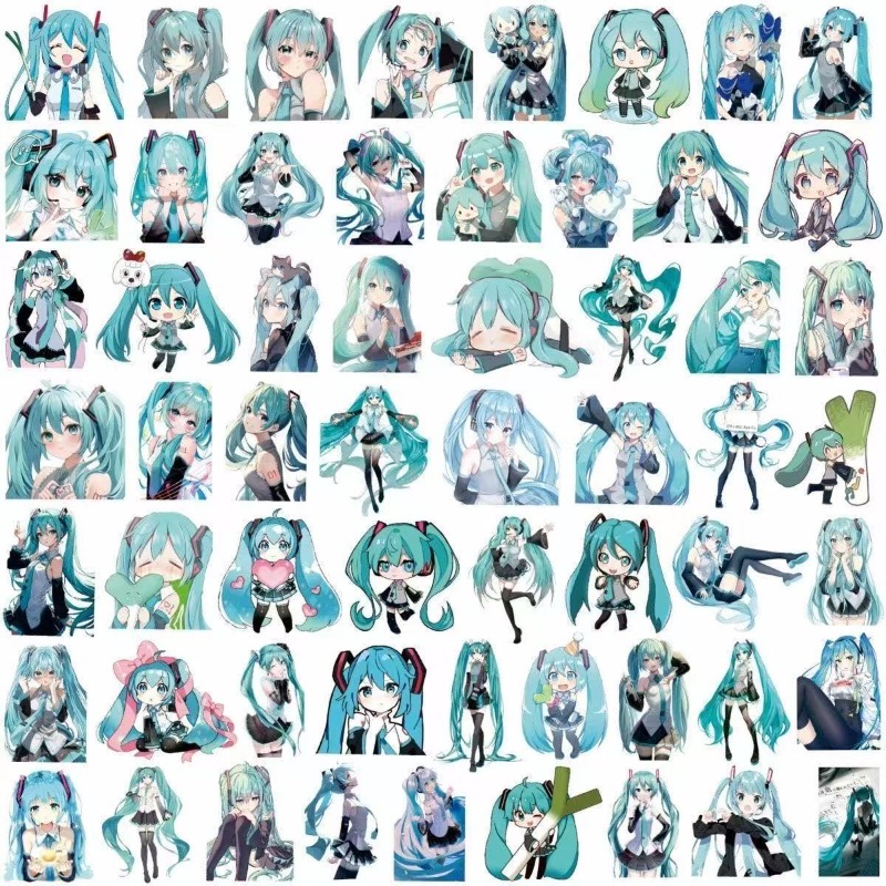 200枚入り 初音ミク アニメ漫画 防水ステッカー ノートパ - Tablet Accessories Set のレビューと価格