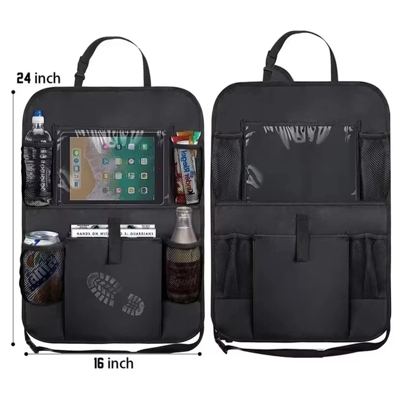 カーシートオーガナイザー 多機能オックスフォード生地 車用後 - Tablet Accessories Bag のレビューと価格