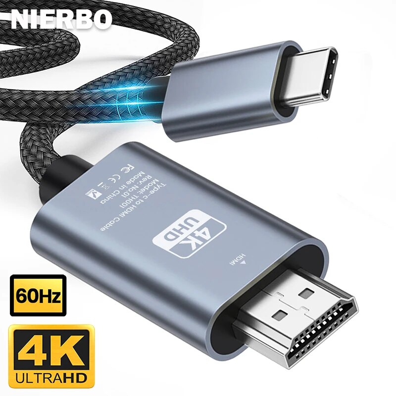 Nierbo usb c to hdmiケーブル6.6ft  - Hdmi Adapter Tablet のレビューと価格