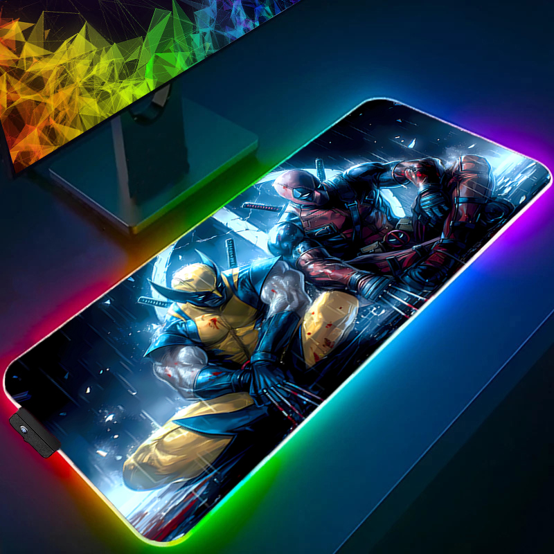LED マウスパッドゲーミングバックライトロックエッジアニメ - Tablet With All Accessories のレビューと価格