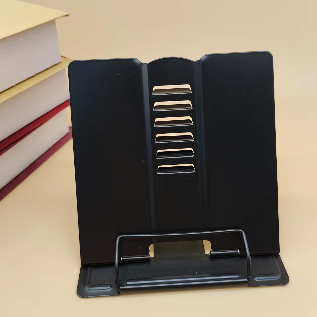 新しい調節可能なポータブル金属製調節可能な読書ブックホルダー - Tablet Reading Accessories のレビューと価格