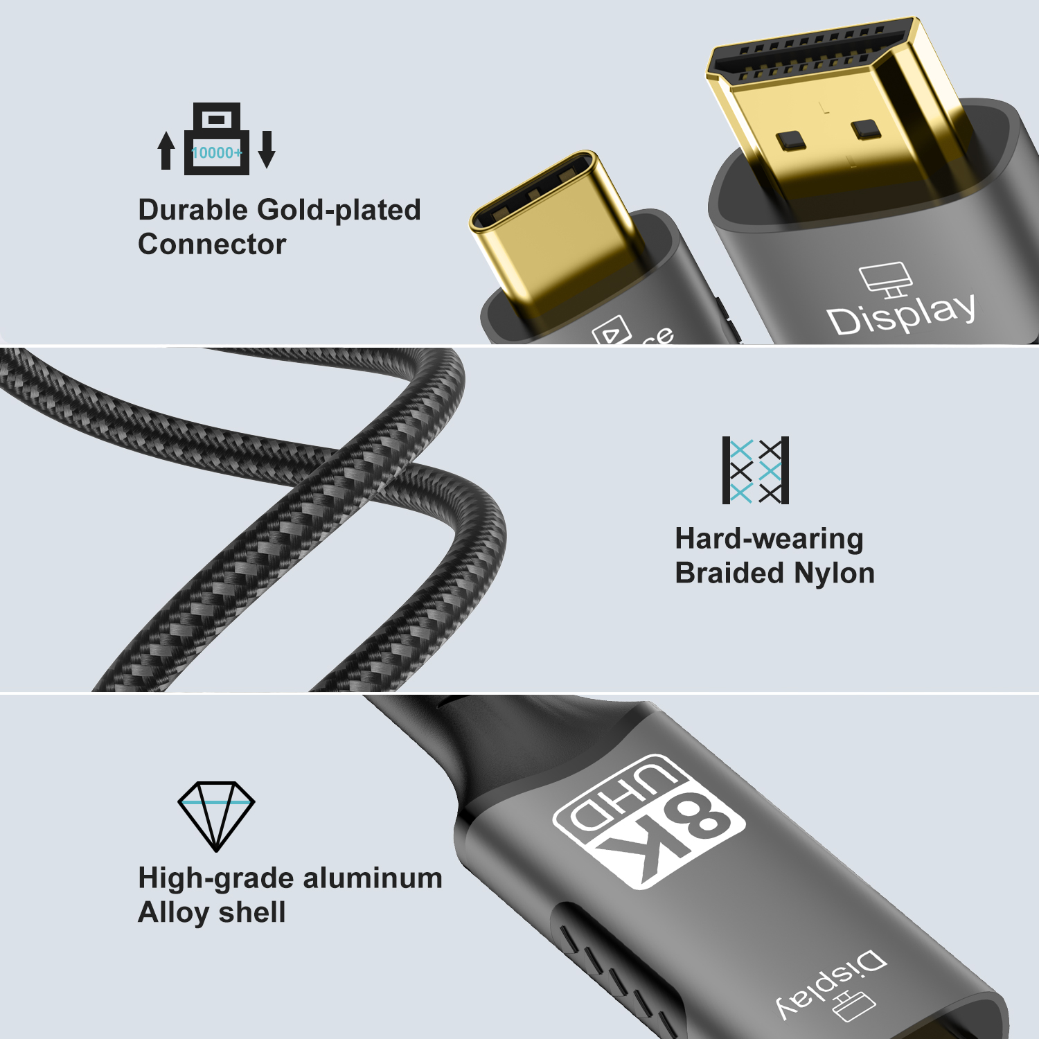 8K@60Hz USB C to HDMI アダプター タイ - Hdmi Adapter Tablet のレビューと価格