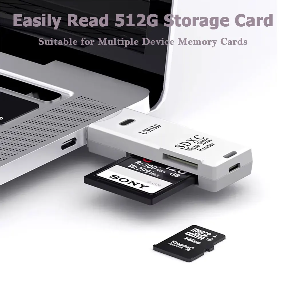 2-in-1 カードリーダー USB 3.0/2.0 高速カ - Tablet Reading Accessories のレビューと価格