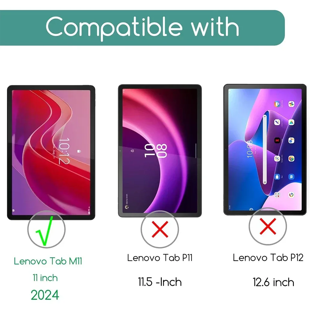 2 個 HD スクラッチプルーフスクリーンプロテクター強化ガ - Lenovo Tablet M11 Accessories のレビューと価格