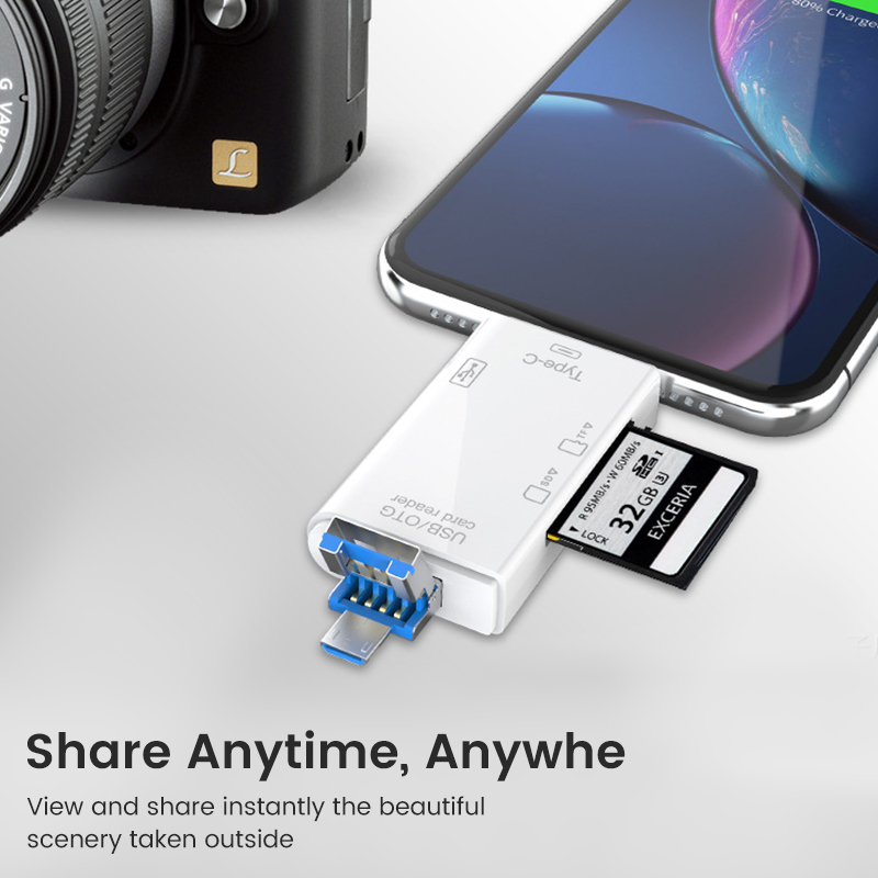 USB Type-C カードリーダー 6 in 1 OTG  - Tablet Reading Accessories のレビューと価格