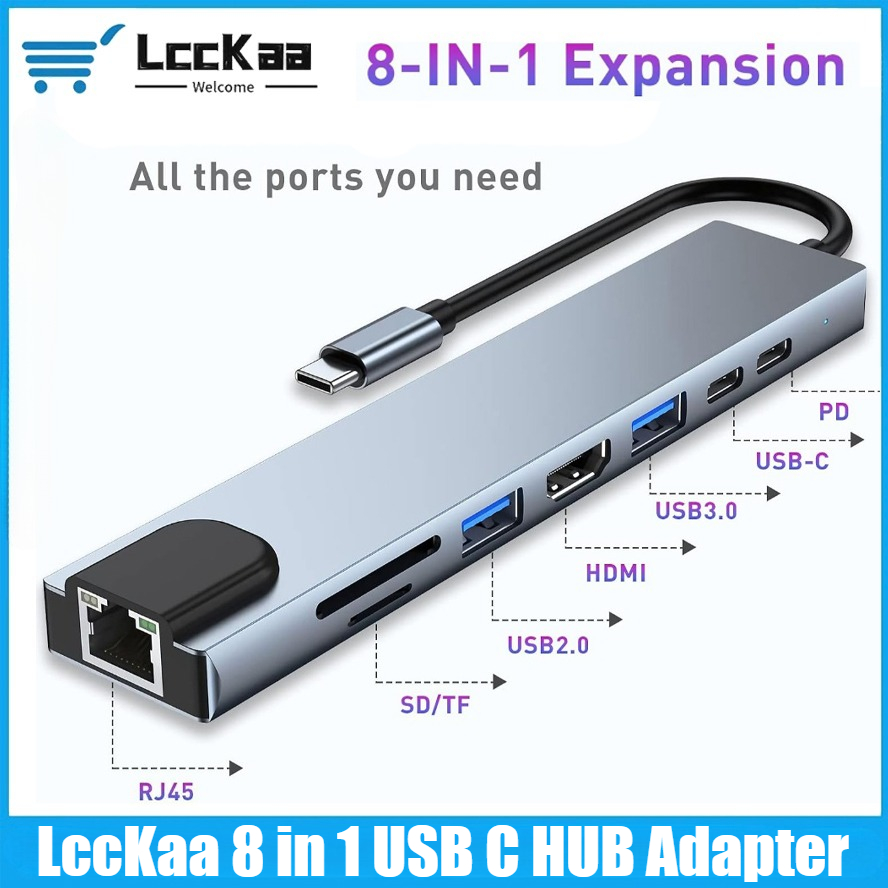 USB Cハブ 8/7 in 1 4K HDMIアダプタース - Hdmi Adapter Tablet のレビューと価格