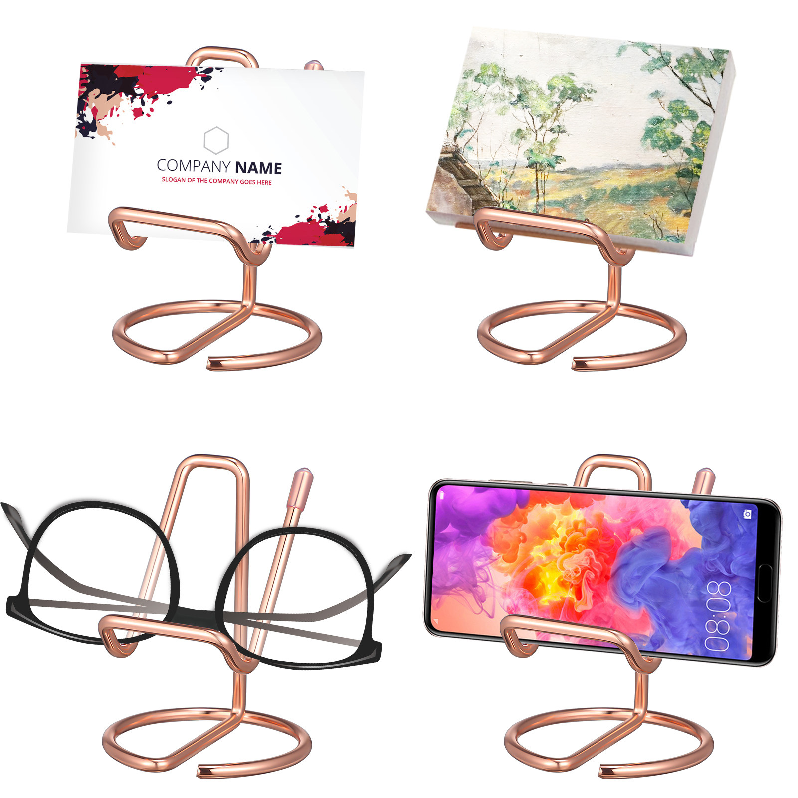 2個入り金属製携帯電話ホルダー デスクトップスタンド 安定し - Tablet Reading Accessories のレビューと価格