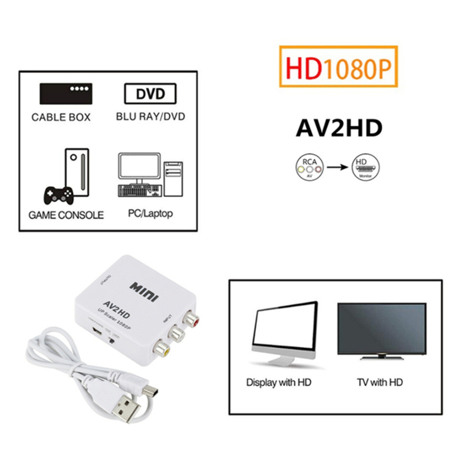 HDMI 互換 AV RCA コンバーター HDTV2AV  - Hdmi Adapter Tablet のレビューと価格