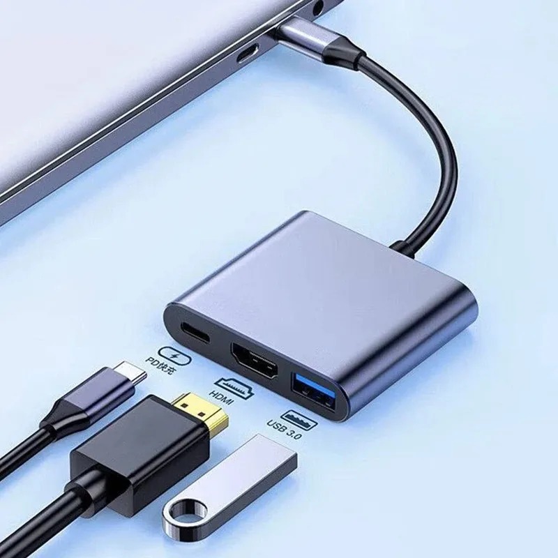 USB C ハブ 3in1 タイプ C 3.0 to HDM - Hdmi Adapter Tablet のレビューと価格