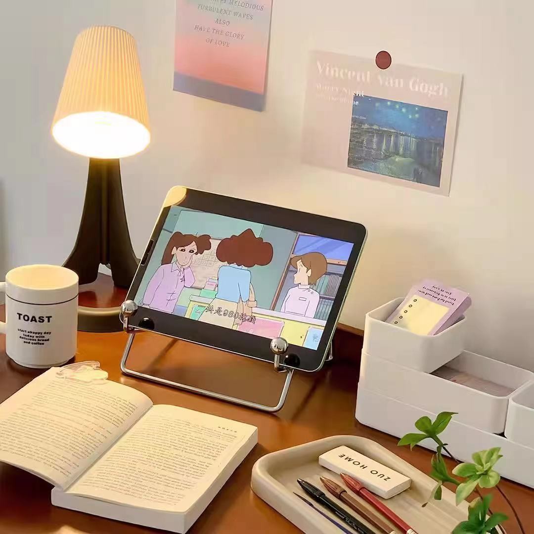 ポータブルな風型メタル製アイアン製卓上スタンド、読書や勉強に - Tablet Reading Accessories のレビューと価格