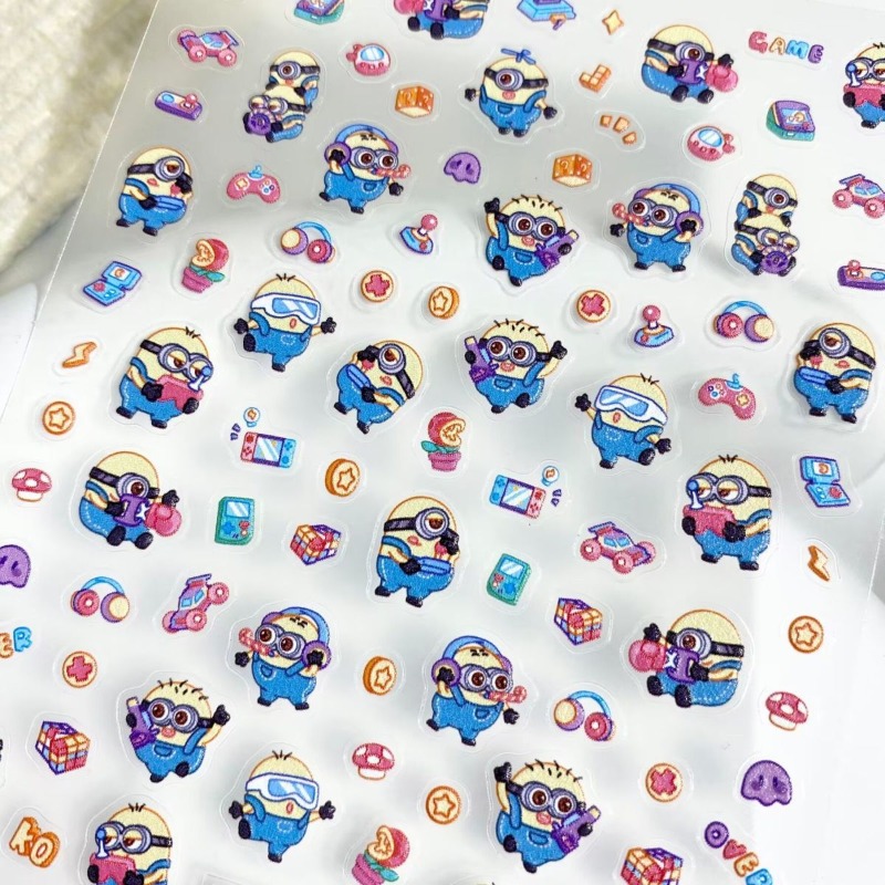かわいいミニオンアニメ漫画風防水パーソナライズネイルDIYス - Tablet Accessories Set のレビューと価格