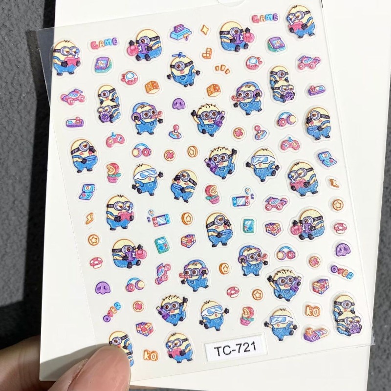 かわいいミニオンアニメ漫画風防水パーソナライズネイルDIYス - Tablet Accessories Set のレビューと価格