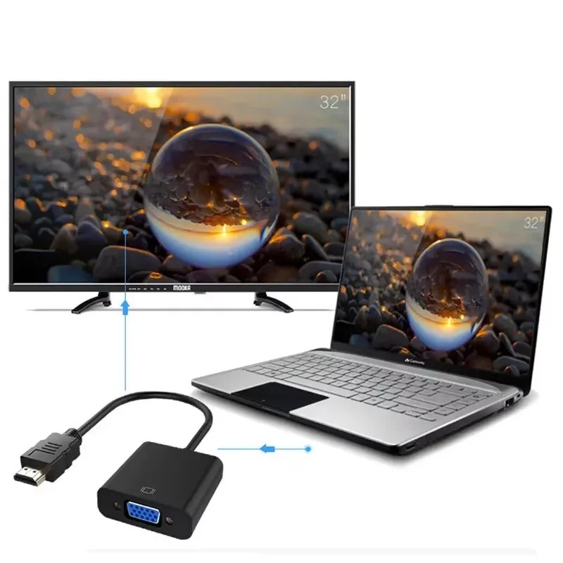 1-4セット HD 1080P HDMI - VGAケーブル - Hdmi Adapter Tablet のレビューと価格