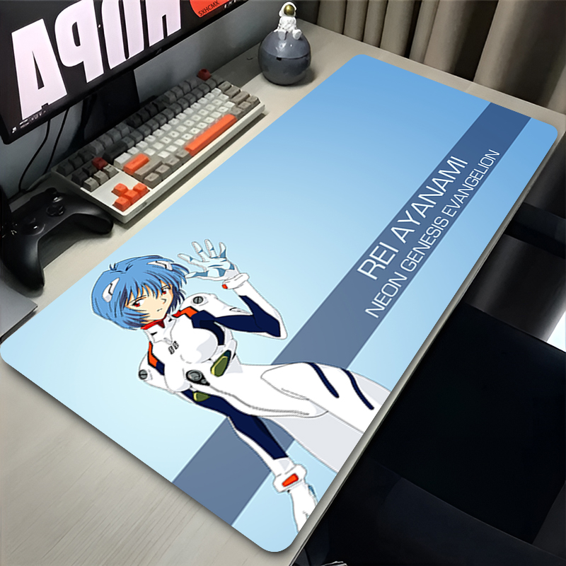マウスパッド XXL 大型かわいいアニメガール綾波レイマウス - Tablet With All Accessories のレビューと価格