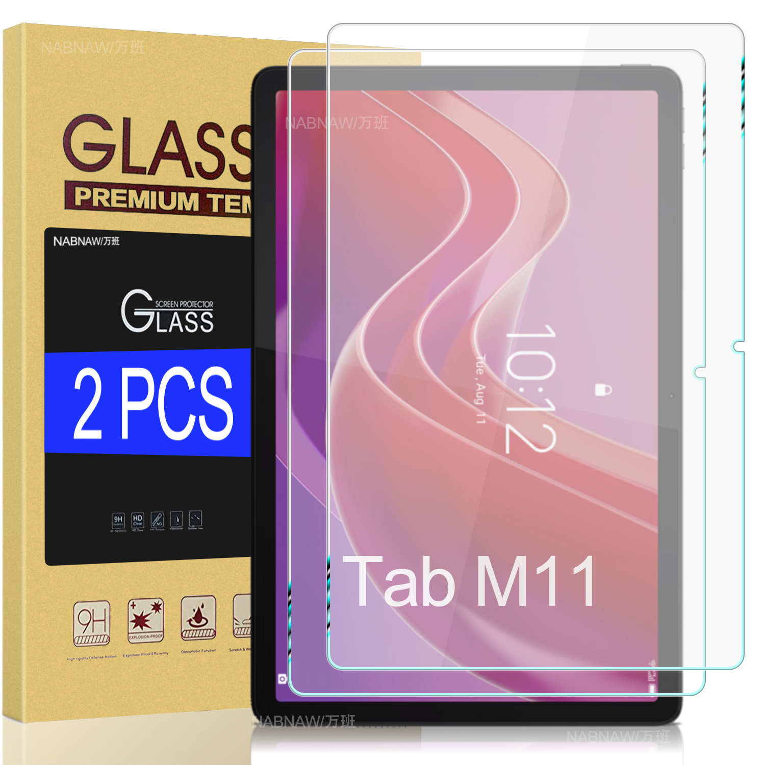 2 個 HD スクラッチプルーフスクリーンプロテクター強化ガ - Lenovo Tablet M11 Accessories のレビューと価格