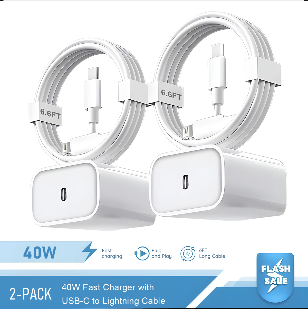 2-4セット 40W急速充電器 iPhone 14 13 1 - Tablet Accessories Set のレビューと価格
