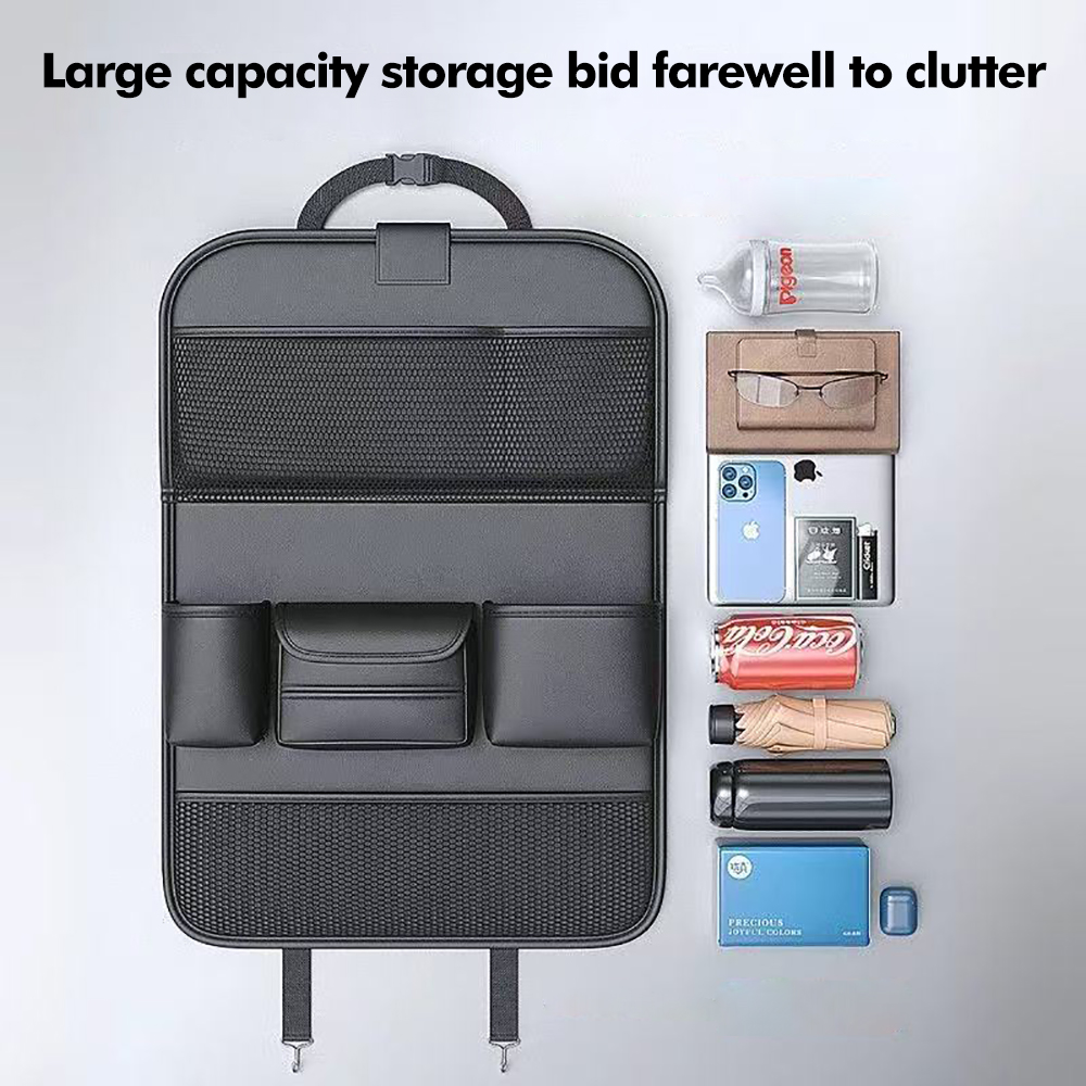 カーシートバック多機能収納バッグ大容量ポケット後部座席オーガ - Tablet Accessories Bag のレビューと価格